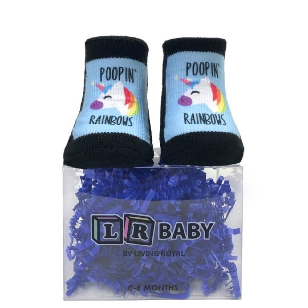 Baby Poopin’ Rainbows Socks